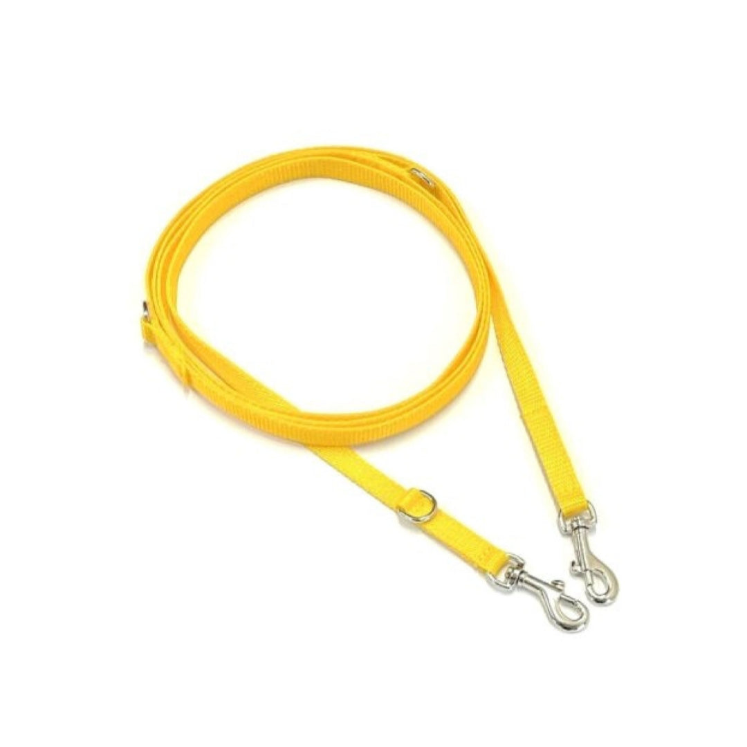 Double Ended Small Dog Training Lead Puppy Leash Multi-Functional 13mm Webbing