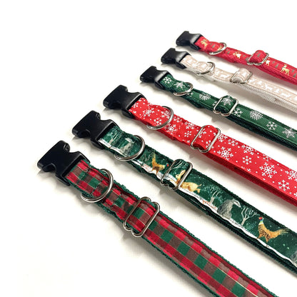 Christmas Dog Collars Adjustable 25mm Wide In Various Designs Small Medium Large