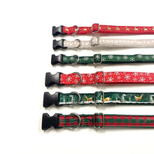 Load image into Gallery viewer, Christmas Dog Collars Adjustable 25mm Wide In Various Designs Small Medium Large