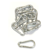 Load image into Gallery viewer, Carabiner Hook Snap Clip Spring Loaded Steel Carbine Karabiner 50mm - 80mm