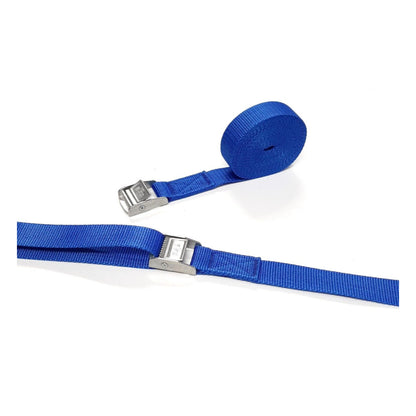 Metal Cam Buckle Tie Down Straps 25mm Webbing 1m - 5m Securing Luggage Trailer UK Made