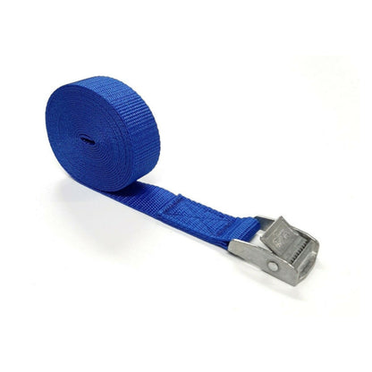 Metal Cam Buckle Tie Down Straps 25mm Webbing 1m - 5m Securing Luggage Trailer UK Made