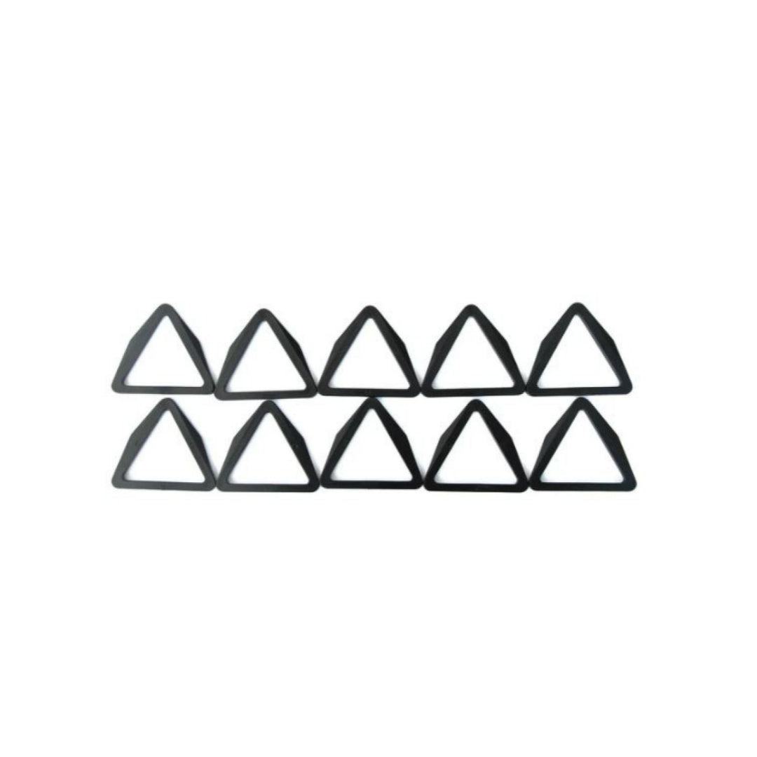 25mm 40mm 50mm Black Plastic Triangles For Webbing's Straps x5 x10 x25 x50 x100