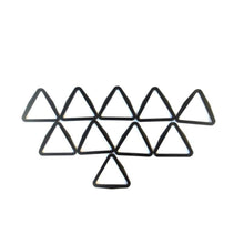 Load image into Gallery viewer, 25mm 40mm 50mm Black Plastic Triangles For Webbing&#39;s Straps x5 x10 x25 x50 x100