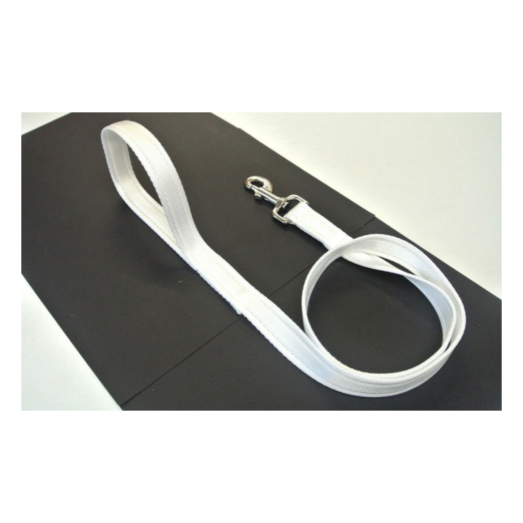 76" Short Dog Walking Lead Leash 20mm 25mm Wide Cushion Webbing In 18 Colours