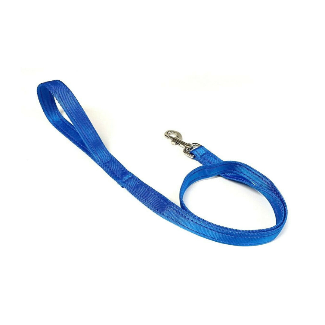 76" Short Dog Walking Lead Leash 20mm 25mm Wide Cushion Webbing In 18 Colours