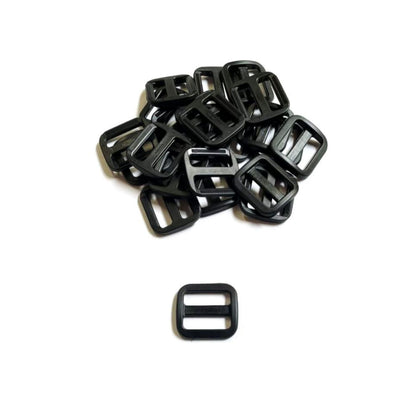 16mm 20mm 25mm Wide Nylon Triglide 3 bar Slides For Bags Handles Leads Straps