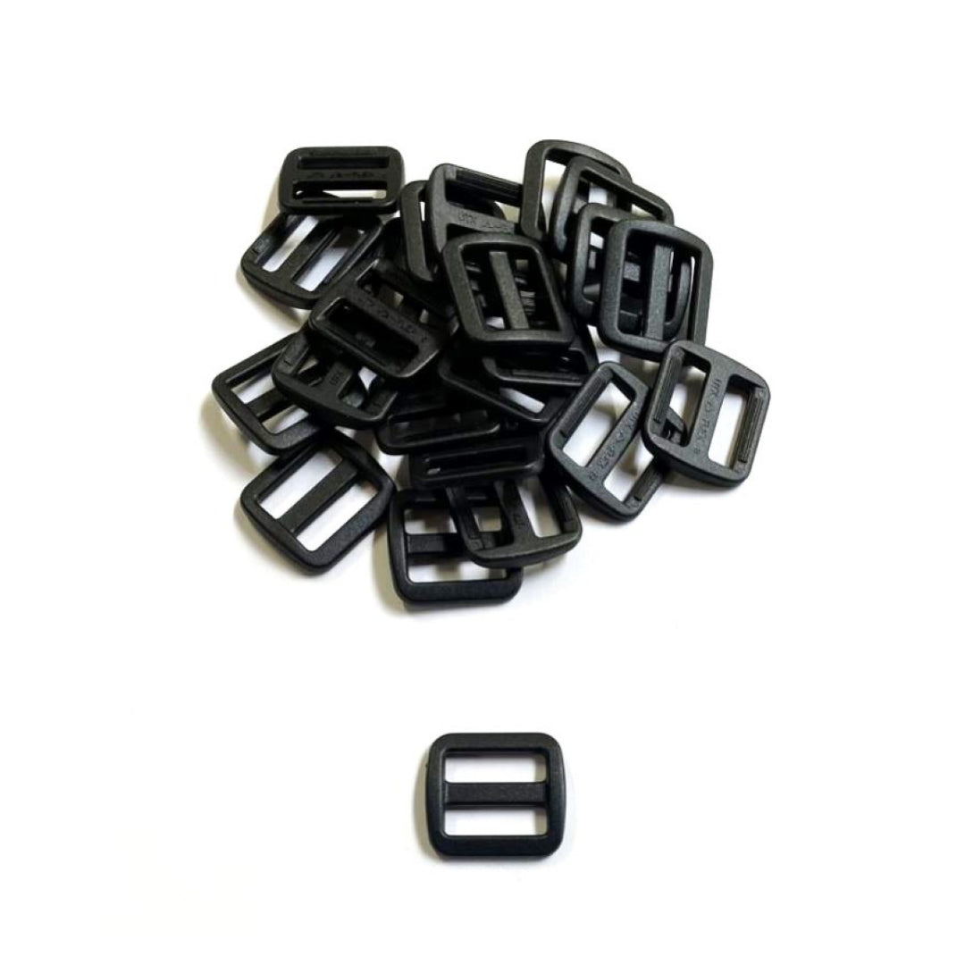 16mm 20mm 25mm Wide Nylon Triglide 3 bar Slides For Bags Handles Leads Straps