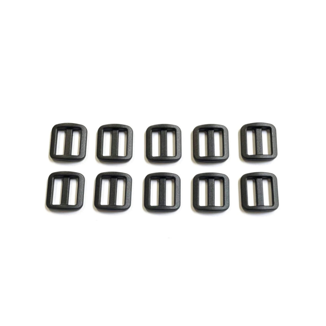 16mm 20mm 25mm Wide Nylon Triglide 3 bar Slides For Bags Handles Leads Straps
