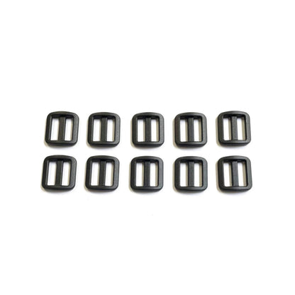 16mm 20mm 25mm Wide Nylon Triglide 3 bar Slides For Bags Handles Leads Straps