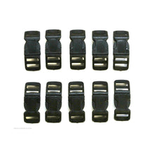 Load image into Gallery viewer, 13mm Black Nylon Curved Side-Release Buckles For Collars Straps Bags