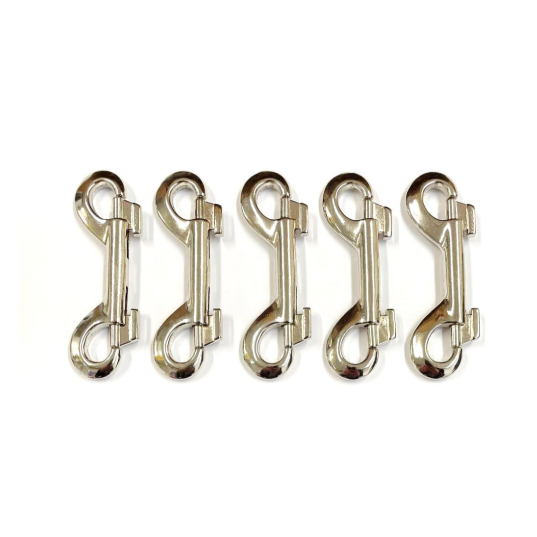 Double Ended Trigger Clips Hooks Solid Brass Brass Plated Nickel Plated