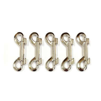 Double Ended Trigger Clips Hooks Solid Brass Brass Plated Nickel Plated