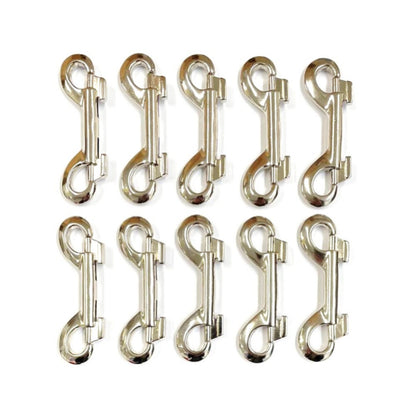 Double Ended Trigger Clips Hooks Solid Brass Brass Plated Nickel Plated