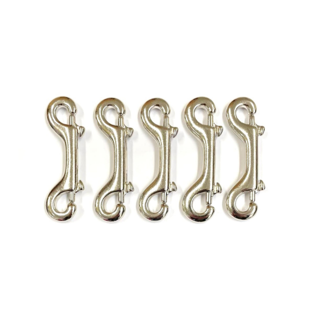 Double Ended Trigger Clips Hooks Solid Brass Brass Plated Nickel Plated