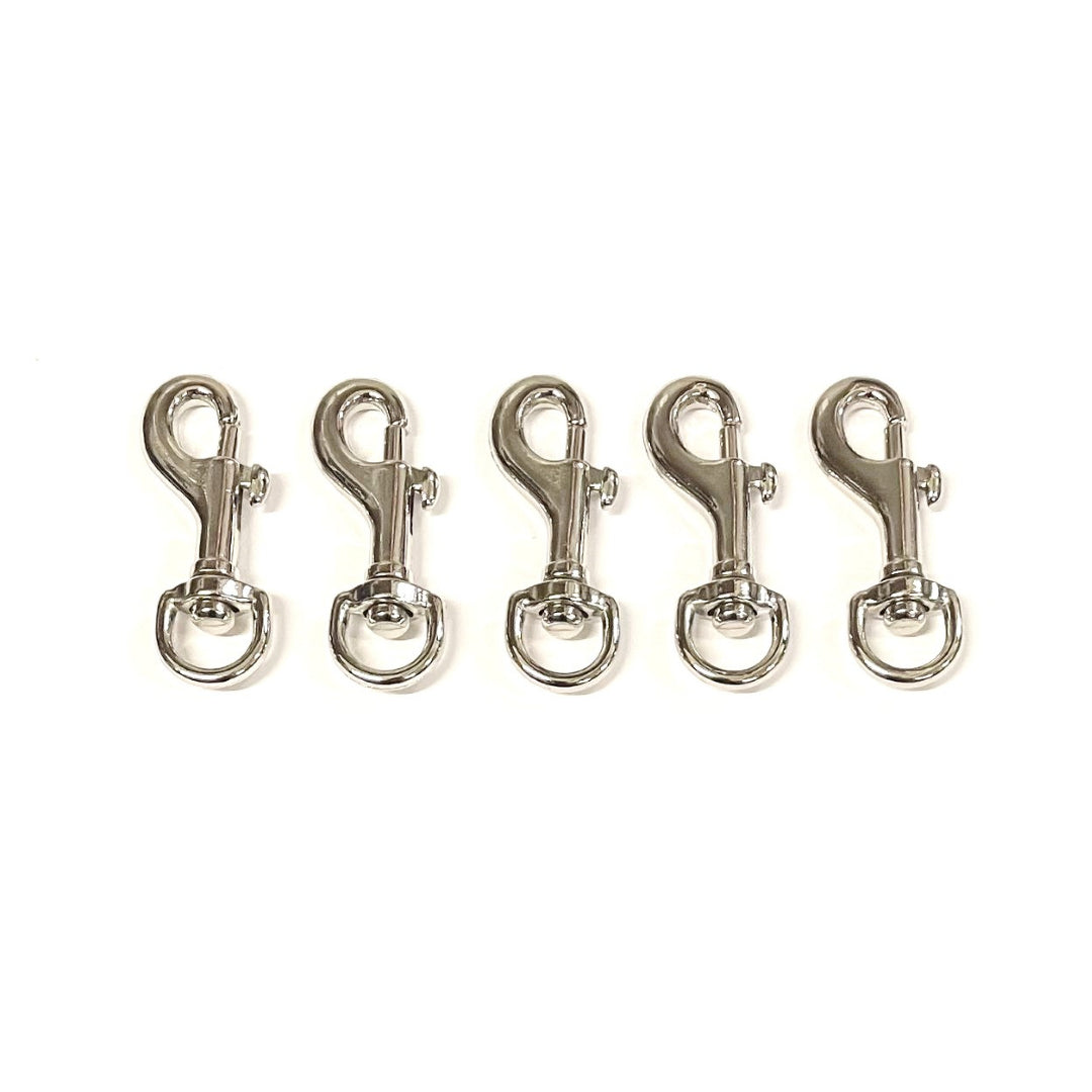 13mm Trigger Clips Hooks Die cast Nickel Plated For Dog Leads Webbing's Bags Straps