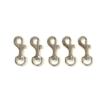 13mm Trigger Clips Hooks Die cast Nickel Plated For Dog Leads Webbing's Bags Straps