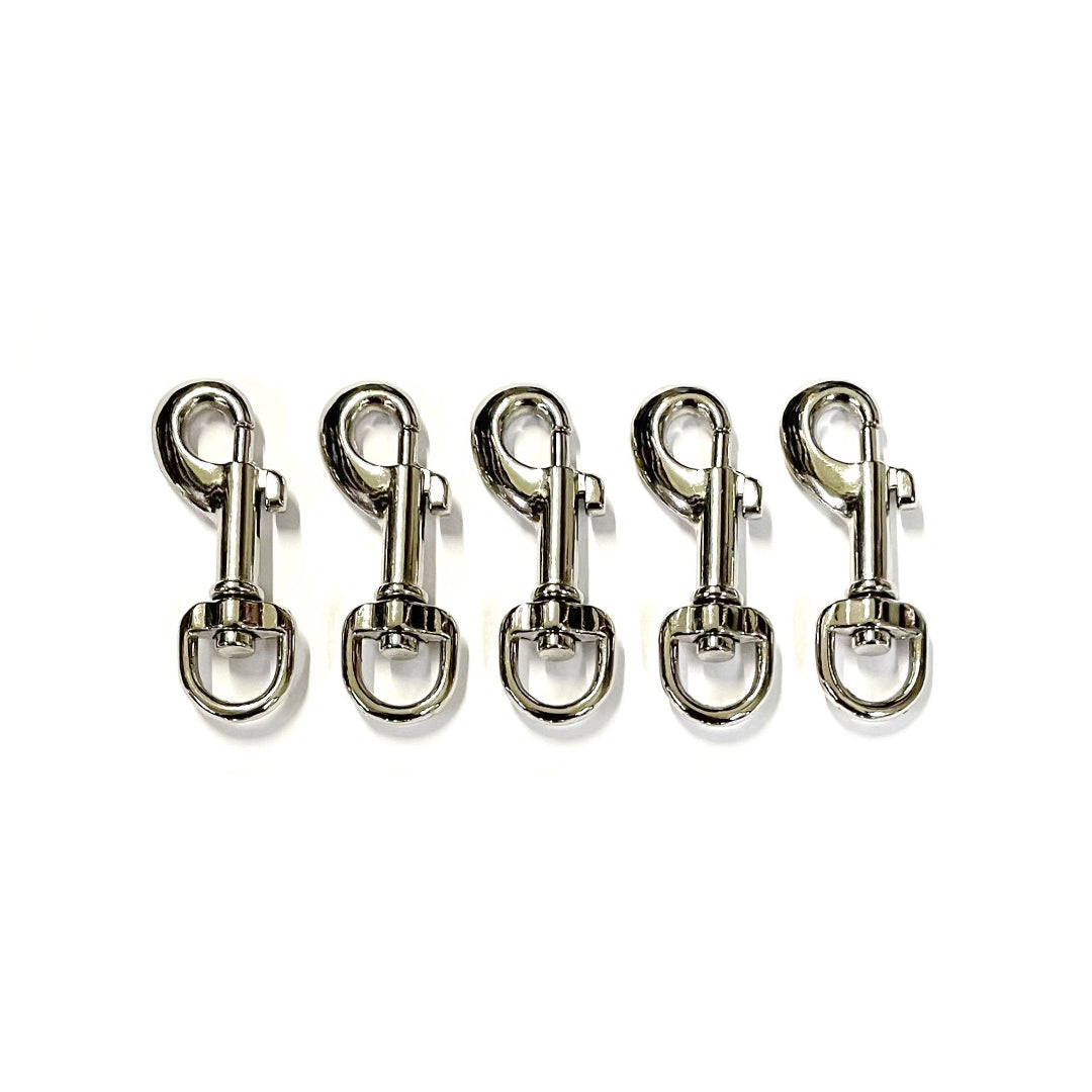 9mm Trigger Clips Hooks Nickel Plated Die Cast Dog Leads Bags Straps
