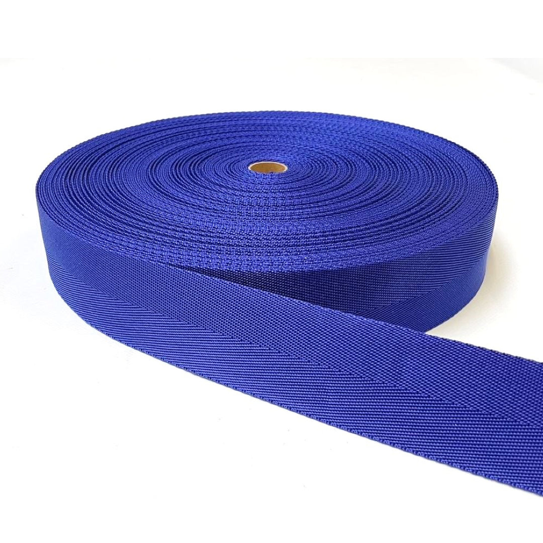 2"/50mm Webbing V-Twill Weave 500kg for Surcingle straps handles crafts and DIY In 18 Colours