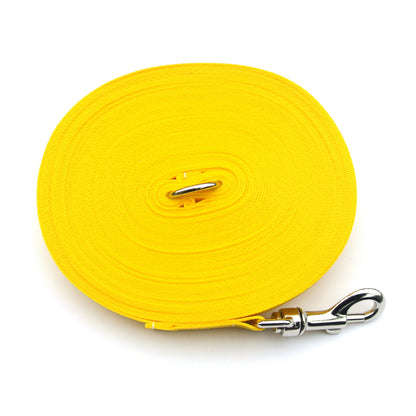 Dog Training Lead Tracking Leash Recall Line 1m To 25m Long 25mm Webbing 7 Colours