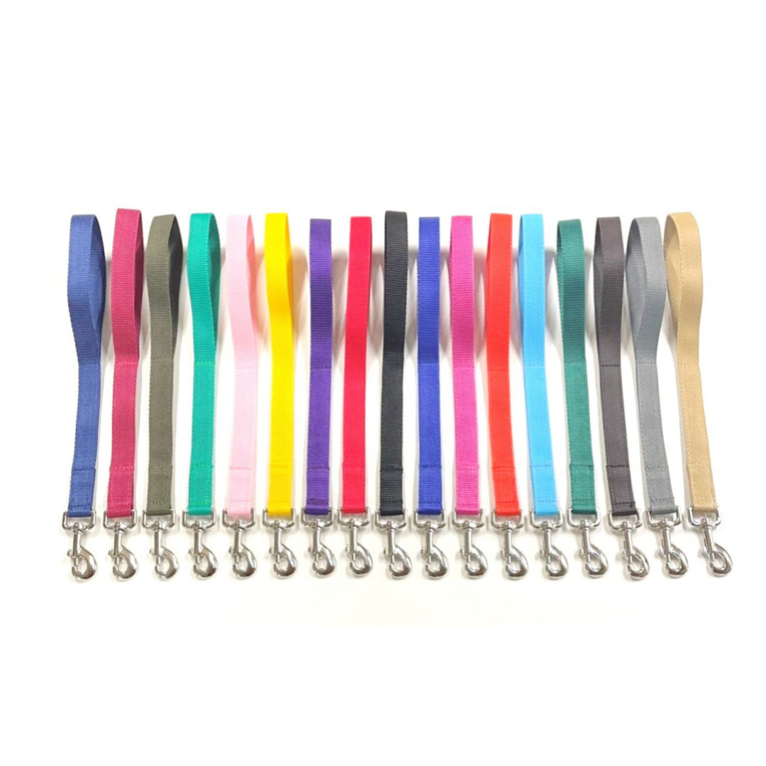 18" Short Close/Traffic Control Dog Training Lead Leash Grab Handle 25mm Webbing