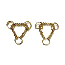 Load image into Gallery viewer, Half Check Chains For Dog Collars In Solid Brass or Chrome Plated In Various Sizes