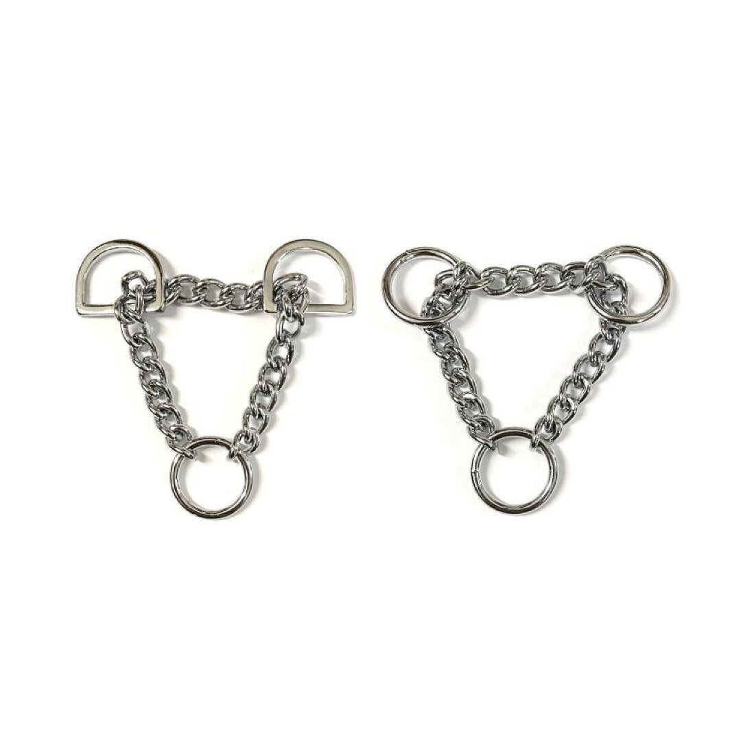 Half Check Chains For Dog Collars In Solid Brass or Chrome Plated In Various Sizes