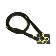 Load image into Gallery viewer, Deluxe Police Style Dog Training Lead Obedience Leash Multi-Functional 25mm Solid Brass