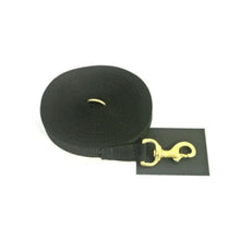 Load image into Gallery viewer, Dog Training Lead Set - 50ft Training Lead - 11ft Police Style Lead - 13&quot; Short Lead Solid Brass