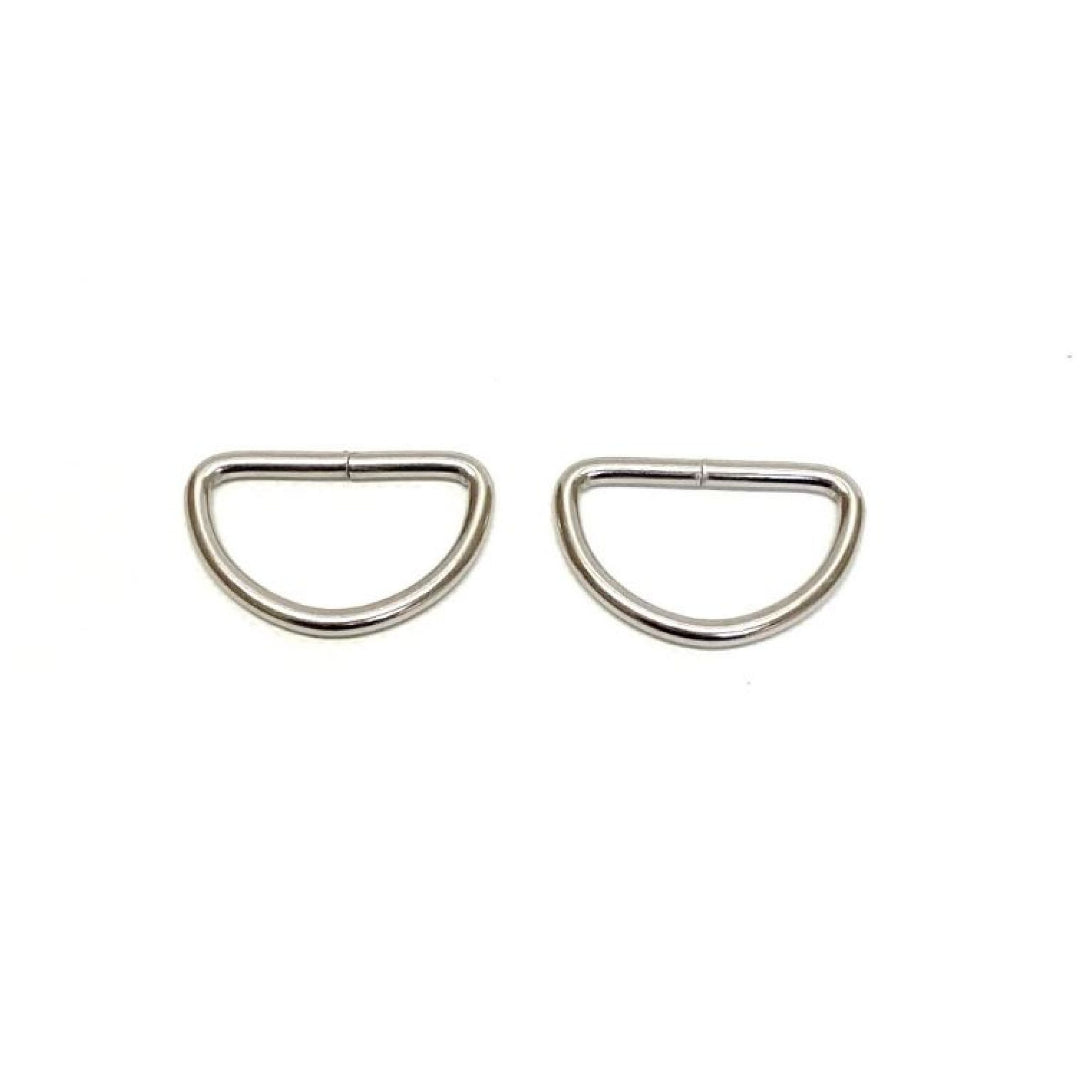 38mm Welded D-Rings 3mm Thick Nickel Plated For Bags Straps Dog Leads Crafts x10 x25 x50 x100