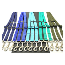 Load image into Gallery viewer, 20mm Adjustable 3 Way Coupler Splitter Dog Leads Leash Strong Durable Webbing In 18 Various Colours