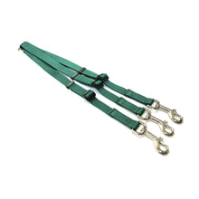 Load image into Gallery viewer, 20mm Adjustable 3 Way Coupler Splitter Dog Leads Leash Strong Durable Webbing In 18 Various Colours