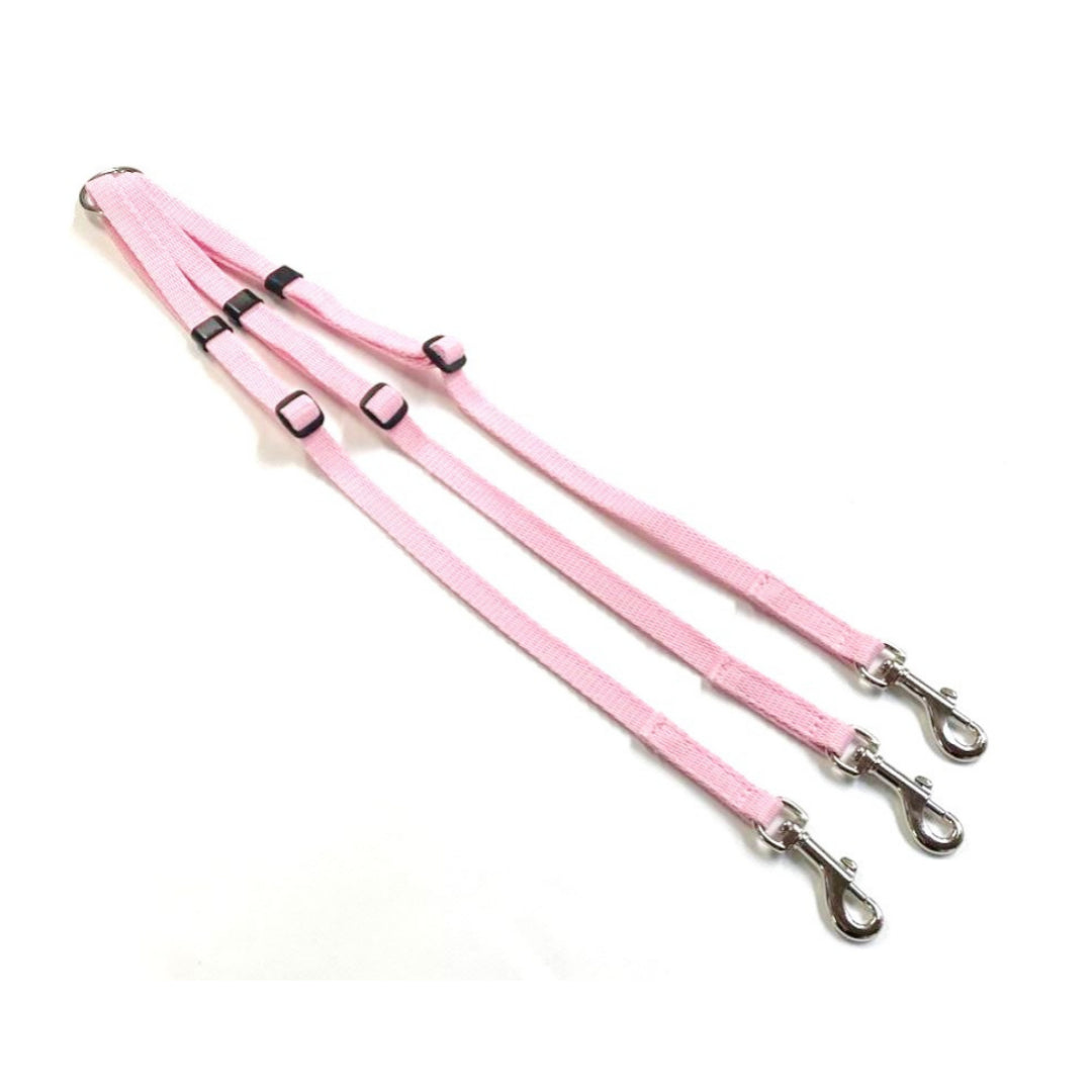 13mm Adjustable Triple 3 Way Splitter Dog Lead Training Leash Strong Durable