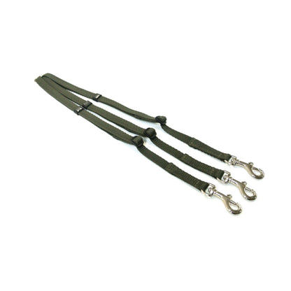 13mm Adjustable Triple 3 Way Splitter Dog Lead Training Leash Strong Durable