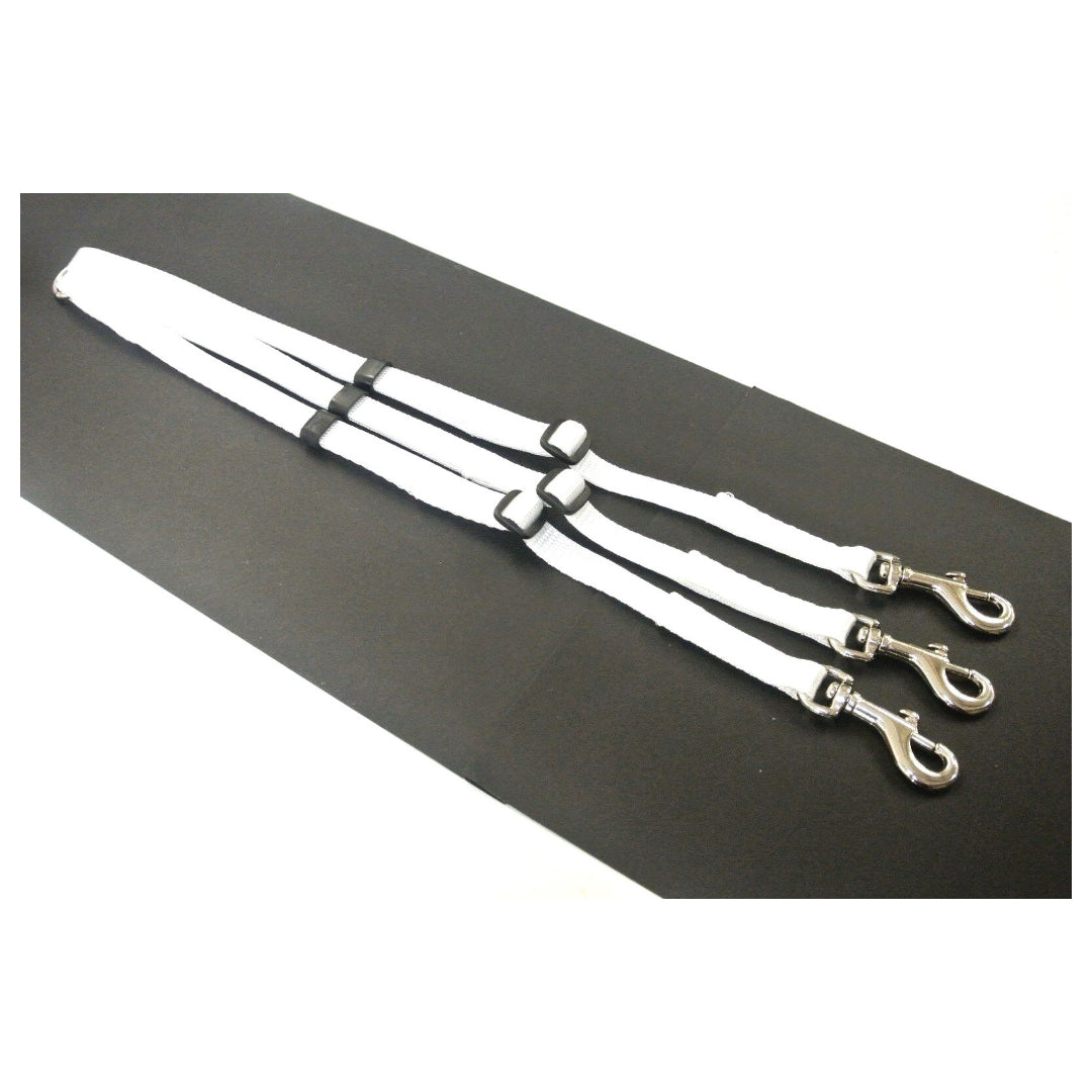 13mm Adjustable Triple 3 Way Splitter Dog Lead Training Leash Strong Durable