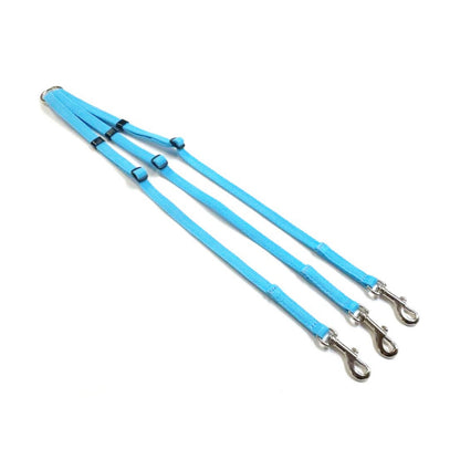 13mm Adjustable Triple 3 Way Splitter Dog Lead Training Leash Strong Durable