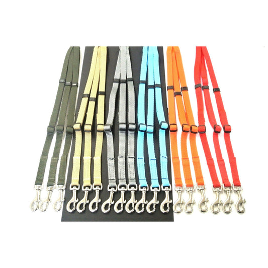 13mm Adjustable Triple 3 Way Splitter Dog Lead Training Leash Strong Durable