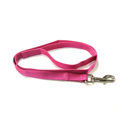 45" Long Puppy Dog Walking Lead Leash 20mm Wide Strong Durable Webbing In 19 Colours