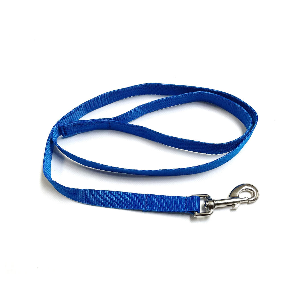 45" Long Puppy Dog Walking Lead Leash 20mm Wide Strong Durable Webbing In 19 Colours