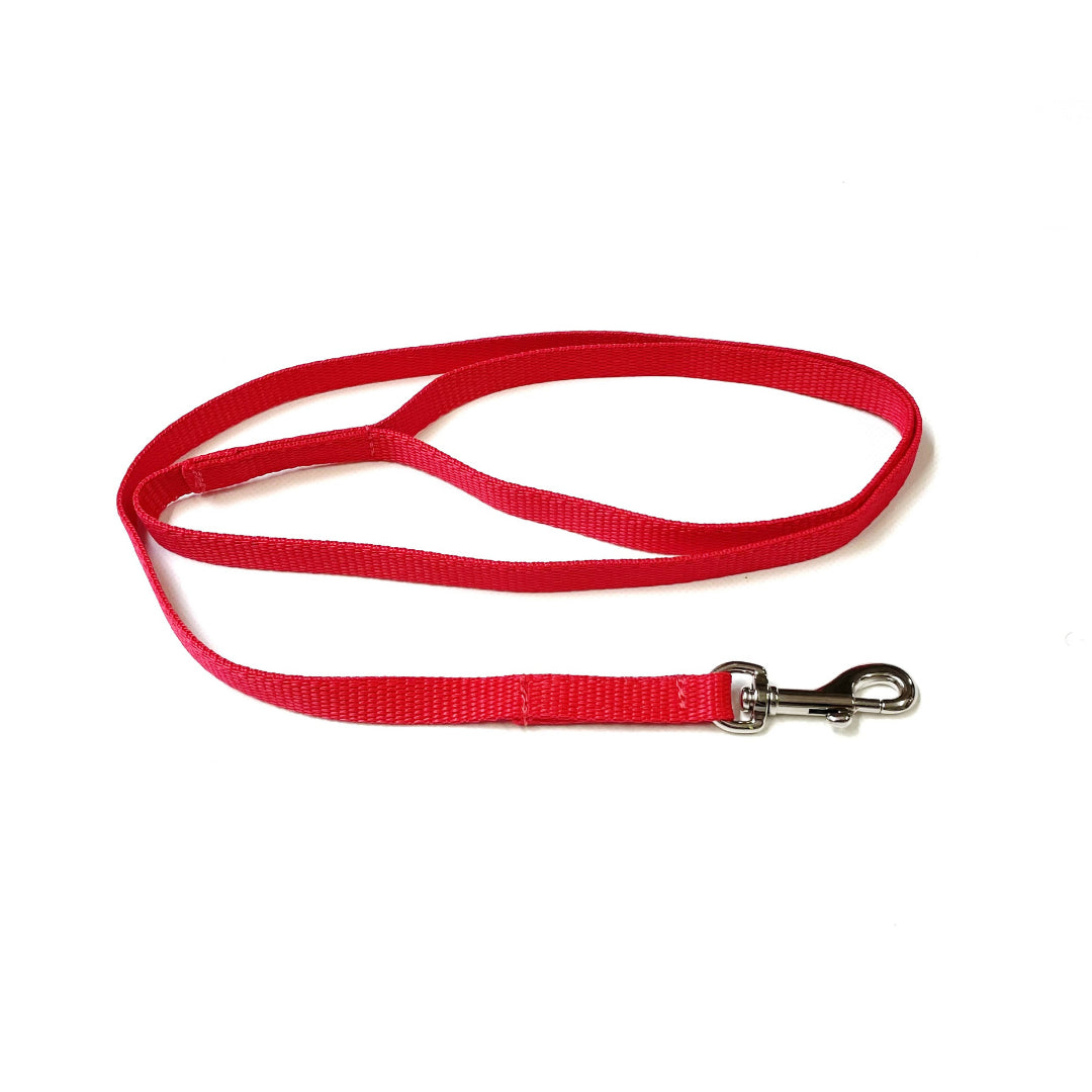 76" Long Dog Walking Lead Puppy Leash 13mm Wide Strong Durable Webbing In 19 Colours