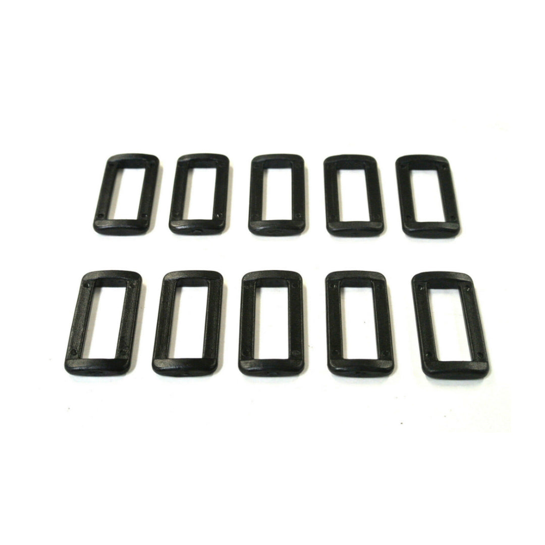 38/40mm Plastic 2 Bar Loop Buckles For Webbing Straps Handles Bags Crafts