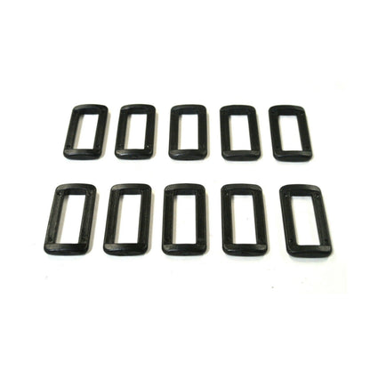 38/40mm Plastic 2 Bar Loop Buckles For Webbing Straps Handles Bags Crafts