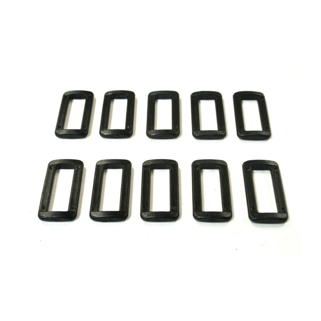 38/40mm Plastic 2 Bar Loop Buckles For Webbing Straps Handles Bags Crafts