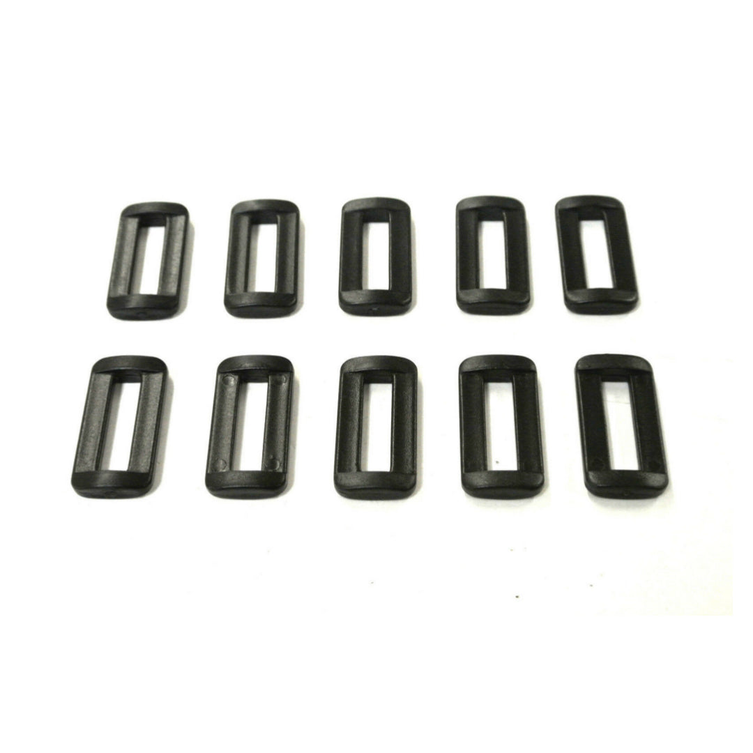 25mm Plastic 2 Bar Loop Buckles For Webbing Straps Handles Bags Crafts