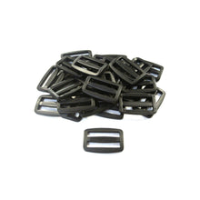 Load image into Gallery viewer, 38/40mm Black Plastic 3 Bar Slides Triglides For Handles Straps Webbing Bags Crafts