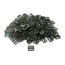 Load image into Gallery viewer, 20mm Black Plastic 3 Bar Slides Triglides For Handles Straps Webbing Bags Crafts