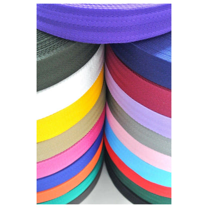 38/40mm Wide Herringbone Webbing 380kg 19 Colours For Dog Collars Straps Handles Crafts