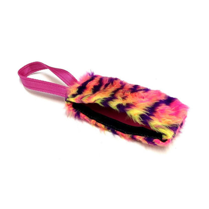 Dog Training Treat Bag Obedience Retrieve Furry Long Prey Dummy In Various Colours Large 7" long x 4"