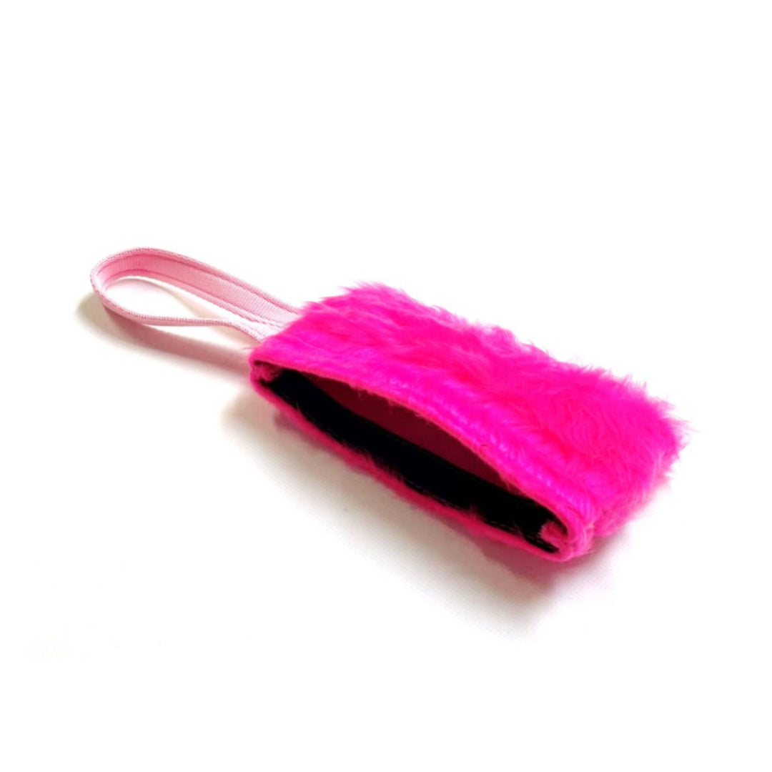 Dog Training Treat Bag Obedience Retrieve Furry Long Prey Dummy In Various Colours Large 7" long x 4"