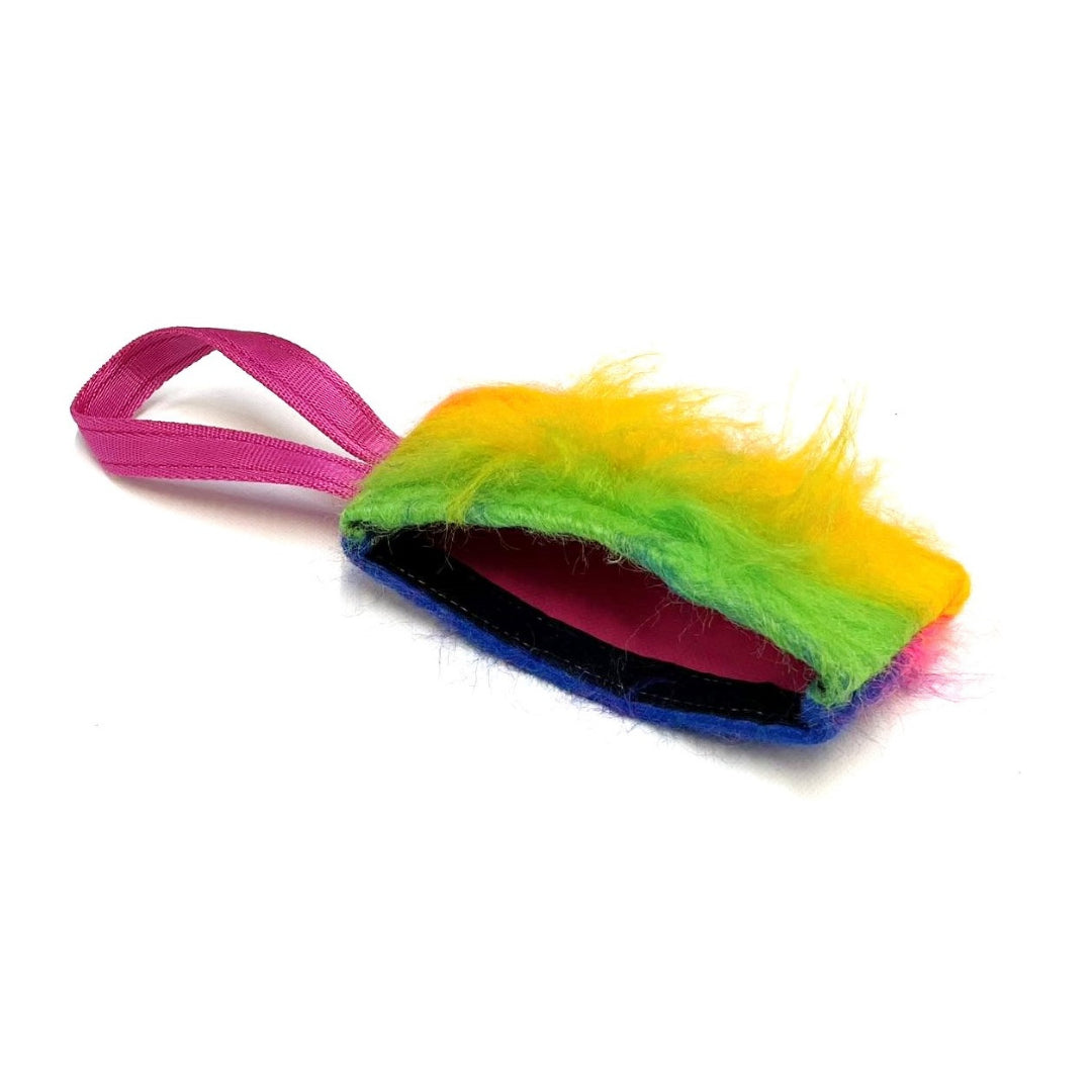 Dog Training Treat Bag Obedience Retrieve Furry Long Prey Dummy In Various Colours Large 7" long x 4"